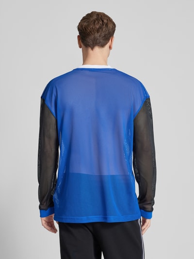 Hugo Blue Shirt met lange mouwen en labeldetail, model 'Nellingham' Blauw - 5