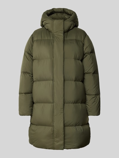 Tommy Hilfiger Płaszcz puchowy o kroju regular fit z kapturem Oliwkowy 2