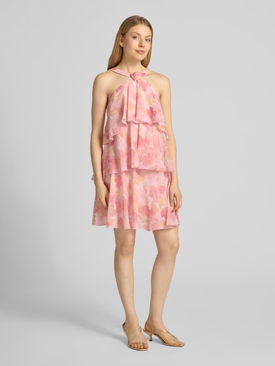 VERO MODA Ausgestelltes Cocktailkleid mit Volants Modell 'FELICIA' Rose 1