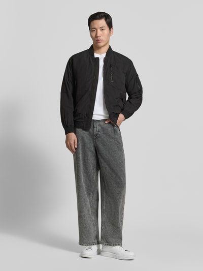 khujo Blouson mit Label-Patches Modell 'IBE' Black 1