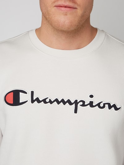 CHAMPION Sweatshirt met geborduurd logo Lichtgrijs - 3