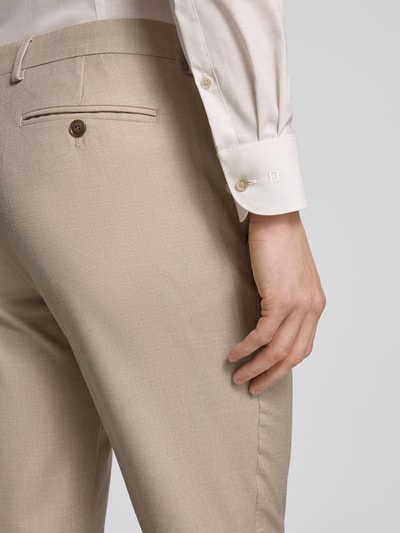 Christian Berg Men Chino met bandplooien Beige - 3