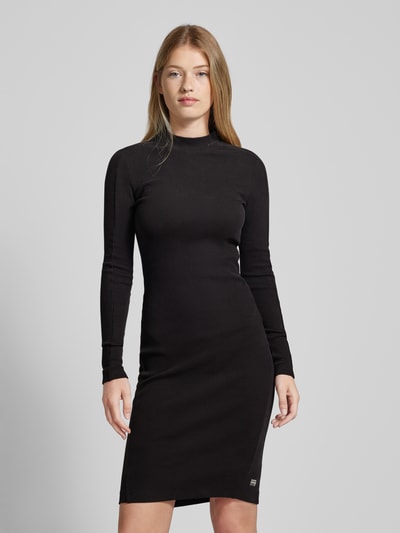 G-Star Raw Knielanges Kleid mit Feinripp Black 4