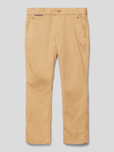 Tommy Hilfiger Kids Chino mit Label-Detail Beige 1