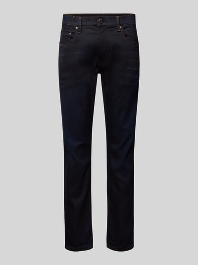 G-Star Raw Straight Leg Jeans mit Label-Patch Modell 'Mosa' Dunkelblau 2