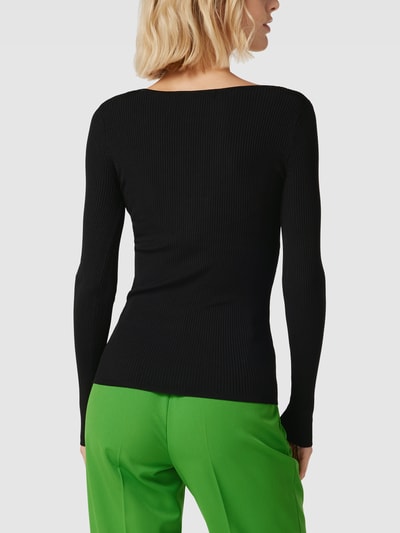 Guess Gebreide pullover met labeldetail, model 'NICOLE' Zwart - 5