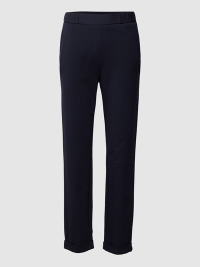 Christian Berg Woman Selection Relaxed fit stoffen broek met elastische band Marineblauw - 2