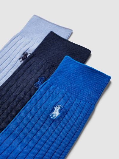 Polo Ralph Lauren Underwear Socken mit Label-Stitching im 3er-Pack Blau 2