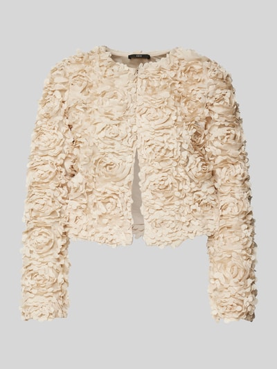 Zero Cropped Blazer mit Strukturmuster Sand 2