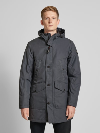 s.Oliver RED LABEL Regular fit parka met capuchon Zwart - 4