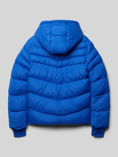 CARS JEANS Regular fit gewatteerd jack met logo-applicatie, model 'Hey Ward' Koningsblauw - 3