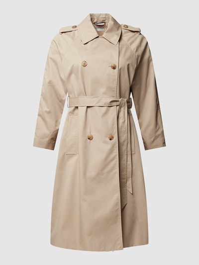 Tommy Hilfiger Curve PLUS SIZE trenchcoat met steekzakken opzij Beige - 2