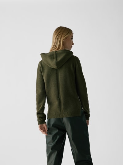 Rick Owens Hoodie aus Kaschmir Khaki 5