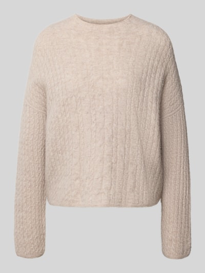 Marc O'Polo Relaxed Fit Strickpullover mit Schurwoll-Mix Stein 2