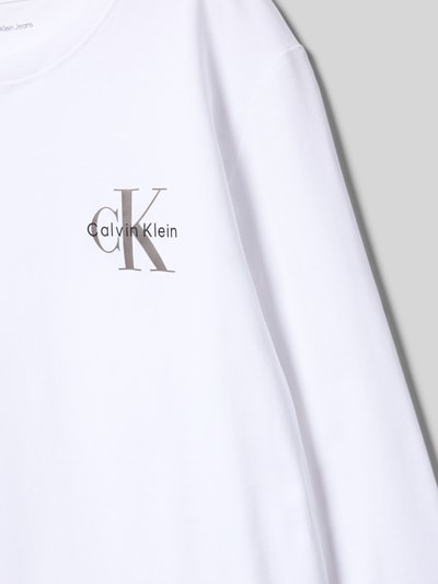 Calvin Klein Jeans Longsleeve met logoprint Wit - 2