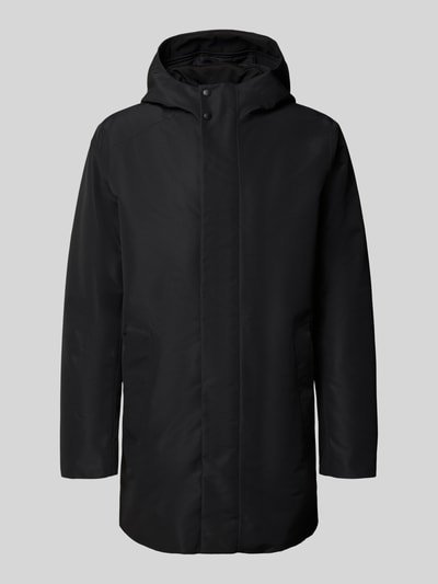 Geox Regular fit parka met capuchon, model 'DORAY' Zwart - 2
