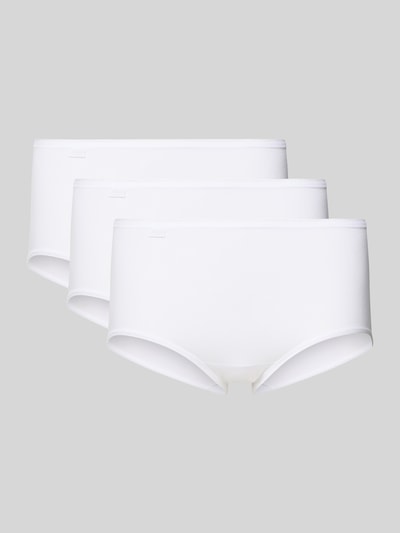 Sloggi Slim Fit Panties mit Logo-Patch im 3er-Pack Weiss 1