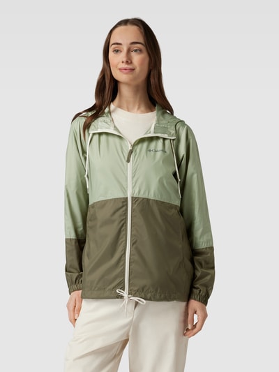 COLUMBIA Windbreaker met labeldetails, model 'FLASH' Rietgroen - 4