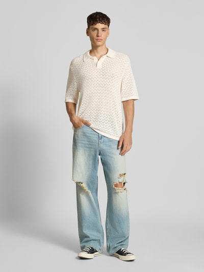 Jack & Jones Freizeithemd mit Knopfleiste Modell 'HYDRA' Offwhite 1