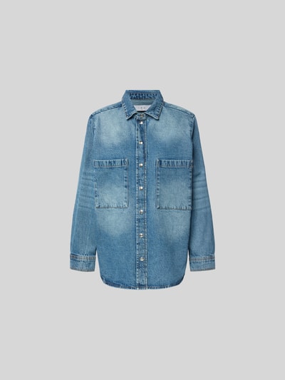 Iro Jeansbluse mit Brusttaschen Jeansblau 2