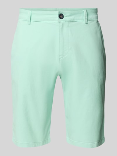 Tom Tailor Szorty chinosy o kroju slim fit z mieszanki bawełny Jasnozielony 2