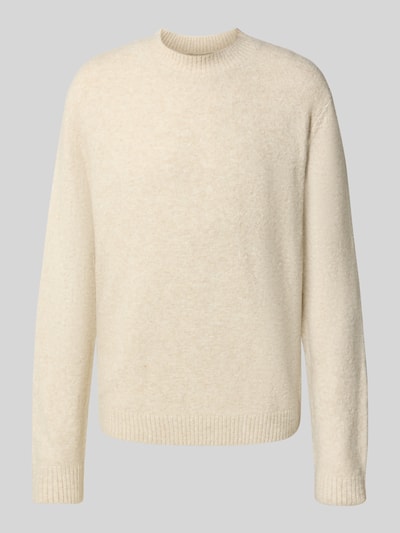 MCNEAL Gebreide pullover met ribboorden Zand gemêleerd - 2