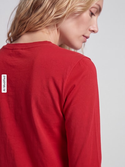 Polo Ralph Lauren Longsleeve mit Logo-Stitching Rot 3