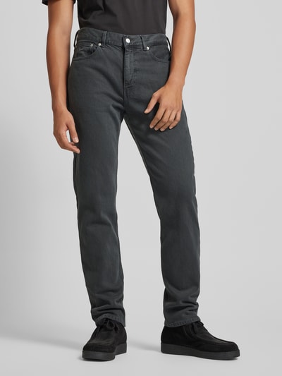 Tommy Jeans Regular Straight Fit Jeans im 5-Pocket-Design Modell 'RYAN' Anthrazit 4