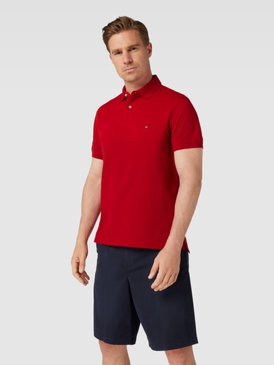 Tommy Hilfiger Poloshirt met labelstitching Rood - 4