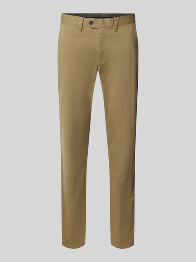 Christian Berg Men Regular fit chino met achterzakken Kaki gemêleerd - 2