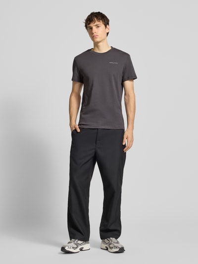Tommy Jeans Regular fit T-shirt van puur katoen Antraciet - 1