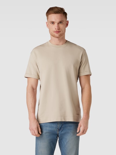 Windsor T-shirt met ronde hals, model 'Sevo' Beige - 4