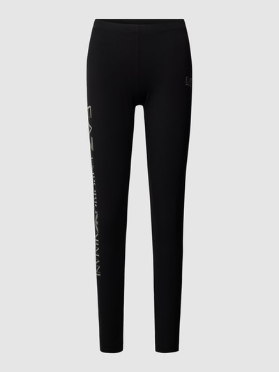 EA7 Emporio Armani Leggings mit Label-Print Black 1