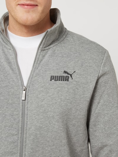 PUMA PERFORMANCE Bluza rozpinana o kroju regular fit z kapturem Średnioszary melanż 3