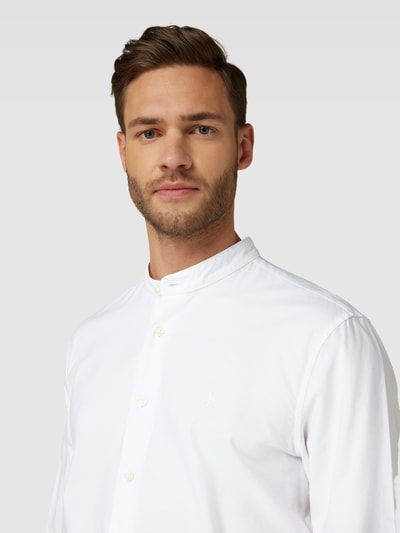 Marc O'Polo Regular Fit Freizeithemd mit Stehkragen Weiss 3