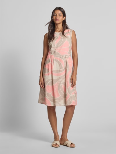 Betty Barclay Knielanges Kleid mit Rundhalsausschnitt Rose 1