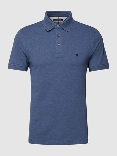 Tommy Hilfiger Slim Fit Poloshirt Modell '1985' Jeansblau 2