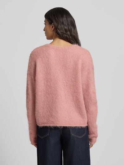 American Vintage Strickpullover mit gerippten Abschlüssen Modell 'NUNY' Altrosa 5