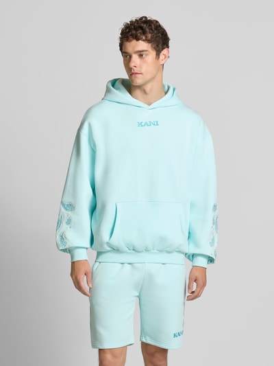 KARL KANI Hoodie met capuchon Oceaanblauw - 4