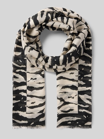 Marc Cain Schal mit Ausfransungen Sand 1