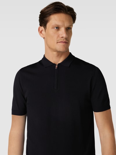 Antony Morato Poloshirt mit kurzer Reißverschlussleiste Black 3