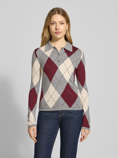 Tommy Hilfiger Slim fit pullover van puur katoen Middengrijs - 4