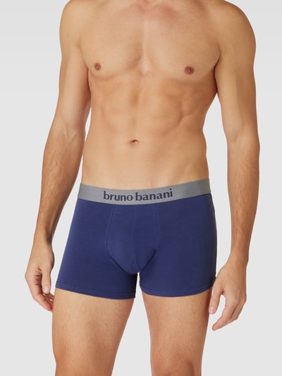 Bruno Banani Boxershort met elastische band met logo Marineblauw - 1