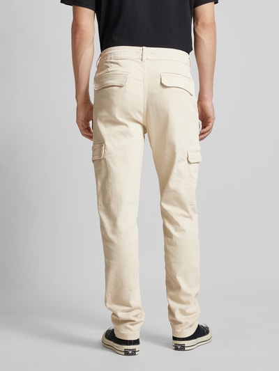 Pepe Jeans Slim fit cargobroek met tunnelkoord, model 'Gymdigo' Offwhite - 5