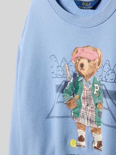 Polo Ralph Lauren Teens Sweatshirt met label- en motiefprint Bleu - 2
