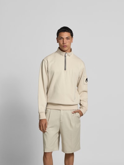 Moose Knuckles Sweatshirt mit Label-Detail Offwhite 4