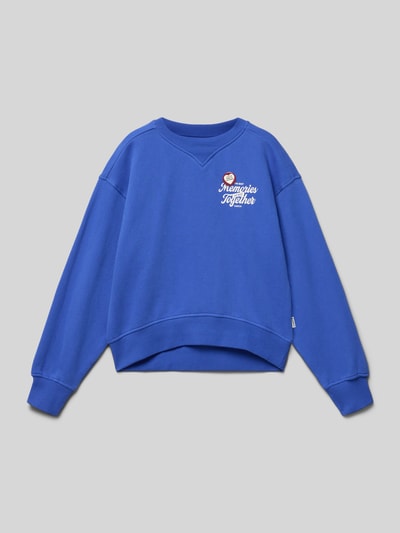 Garcia Sweatshirt mit gerippten Abschlüssen Royal 1