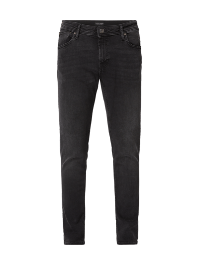 Jack & Jones Jeansy delikatnie dekatyzowane o kroju Skinny Fit Czarny 2