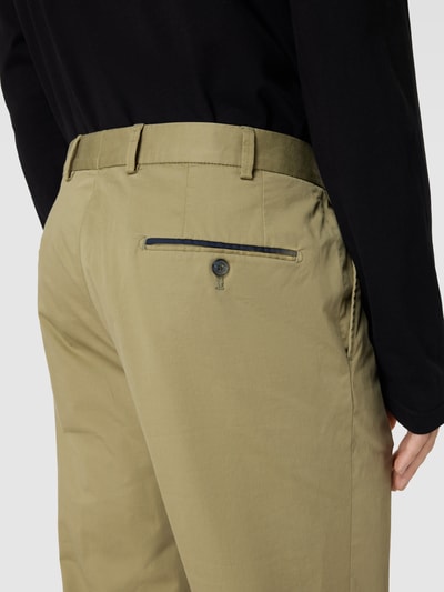 Hiltl Slim Fit Hose mit Bügelfalten Modell 'PEAKER' Hellgruen 3