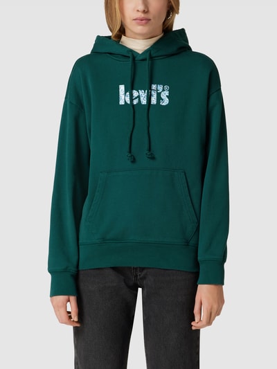 Levi's® Hoodie met labelprint, model 'GRAPHIC STANDARD HOODIE' Groen - 4